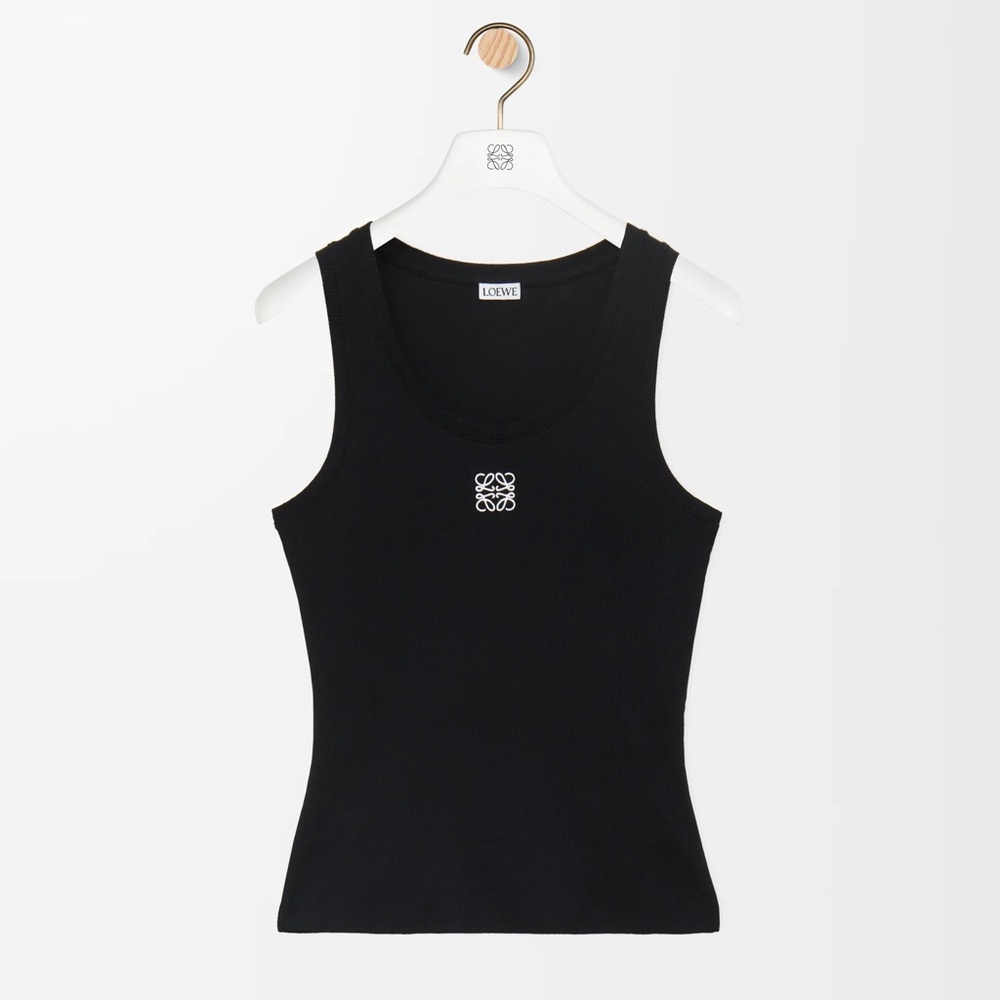 Loewe Black Tank Top with White Logo